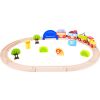 small foot My Zoo Wooden Train Track