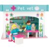 small foot Veterinary clinic with accessories