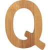 small foot Bamboo letter Q