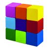 Detoa Colored cubes 9 pcs
