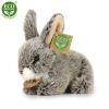 Rappa Plush rabbit dark grey lying 17 cm ECO-FRIENDLY