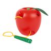 small foot Wooden Apple Stringing Game
