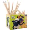 small foot Wooden pencil holder Shaun the sheep