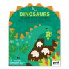 Petit Collage Coloring with stickers dinosaurs