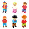 Jeujura Wooden figures for kits 6 pcs