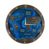 BusyKids Wall clock World map dark