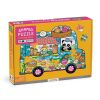 Mudpuppy Puzzle in the shape of a minibus with snacks