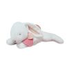 Doudou Plush rabbit with dark pink pompom 65 cm