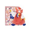 Doudou Gift set - Plush Comfort Blanket Dinosaur Orange 25 cm
