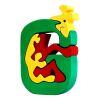 Fauna Alphabet letter G giraffe