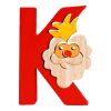 Fauna Alphabet Letter K King