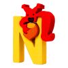 Fauna Alphabet letter N squirrel