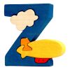 Fauna Alphabet letter Z airship