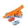 Green Toys Truck with 2 racing cars