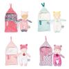 Doudou Jolijou Baby in swaddling blanket 20 cm
