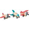 small foot Wooden stretchable planes 3 pcs