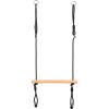 small foot Trapeze swing with gymnastic rings Black Line