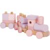 Small Foot Mounting Wooden Train Pink