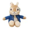 Rainbow Plush Rabbit Peter in blue jacket sitting