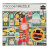 Petit Collage Puzzle robots 100 pieces with 3D glasses
