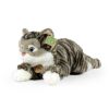 Rappa Plush tabby cat grey 40 cm ECO-FRIENDLY