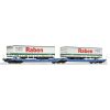 Roco Double Articulated Container Wagon T3000e VTG - 6600117