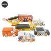Le Toy Van Set of rescue cars with helicopter