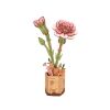 RoboTime 3D wooden puzzle Pink Carnation