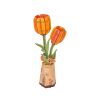 RoboTime 3D wooden puzzle Orange Tulip