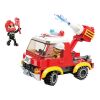 Qman Mine City Fire Line W12011-1 Lightweight Fire Truck