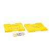Wissner Geometric plate double-sided yellow large