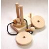 Wooden spindle puzzle
