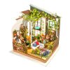 RoboTime 3D wooden jigsaw puzzle Miniature house Garden terrace