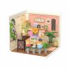 RoboTime 3D wooden puzzle miniature house Fresh Flower Florist
