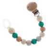 Hess Nature pacifier clip turquoise