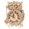 RoboTime 3D wooden mechanical puzzle Owl clock