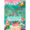 Petit Collage Reusable stickers with a scene of the World of the Mermaid