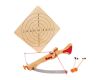 small foot Large crossbow with arrows and target