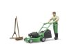 Bruder BWORLD Gardener with mower and accessories