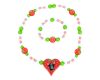 Detoa Mole and strawberries necklace and bracelet
