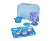 Bigjigs Toys Blue polka dot tea set