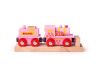Bigjigs Rail Pink engine with tender