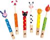small foot Wooden Whistle for Children Animals 6 pcs