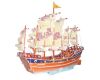 Woodcraft Wooden 3D Puzzle Colorful Sailing Ship PC131