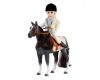 Lottie Doll Jockey with horse