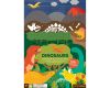 Petit Collage Reusable stickers with Dinosaurs scene