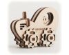 CuteWood Wooden 3D Tractor Puzzle