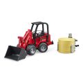 Bruder Front loader Schäffer with tongs for bale handling