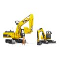 Bruder Mini Excavator CAT with Figure