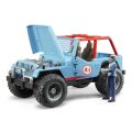 Bruder Blue car JEEP with driver